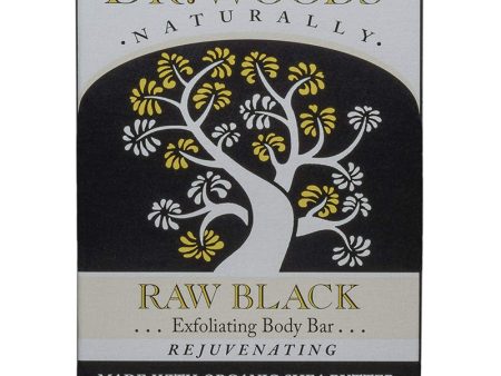 DR. WOODS - Raw Black Exfoliating Body Bar with Organic Shea Butter - 5.25 oz. (149 g) Sale