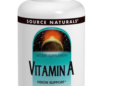 SOURCE NATURALS - Vitamin A 10000 IU - 100 Tablets Hot on Sale