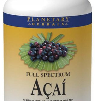 PLANETARY HERBALS - Acai Full Spectrum 500 mg - 60 Capsules Fashion