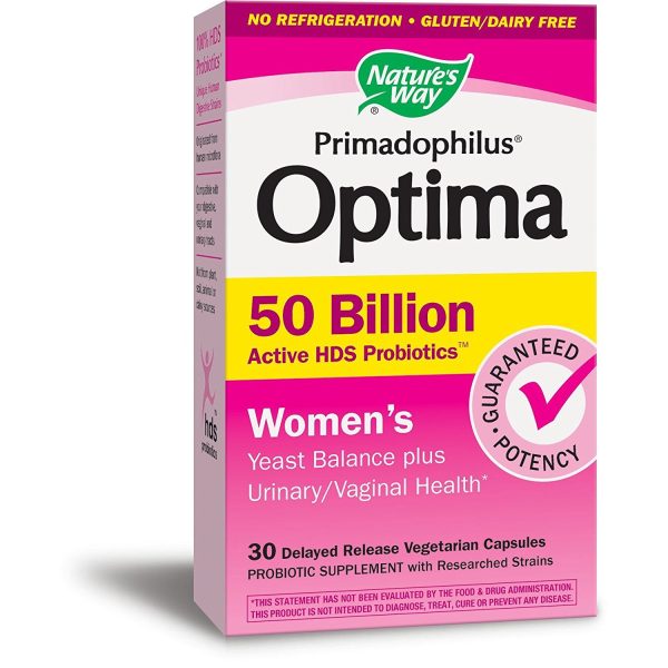 NATURES WAY - Primadophilus Optima Women s 50 Billion - 30 Vegetarian Capsules For Discount