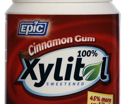 EPIC DENTAL - Xylitol Sweetened Cinnamon Gum - 50 Pieces Supply