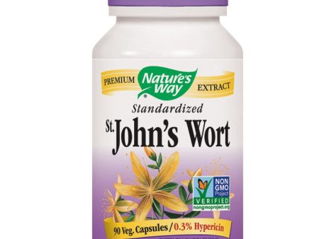 NATURES WAY - St. Johns Wort Standardized - 90 Vegetarian Capsules Cheap