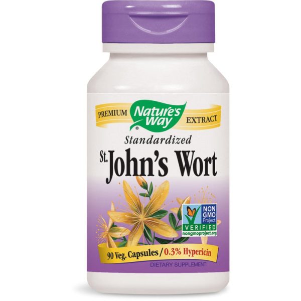 NATURES WAY - St. Johns Wort Standardized - 90 Vegetarian Capsules Cheap