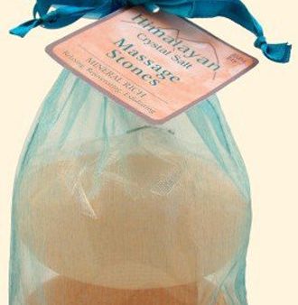 HIMALAYAN SALT - Crystal Salt Massage Stones - 2 Stones Online Sale