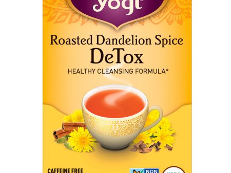 YOGI TEA - Roasted Dandelion Spice DeTox Tea - 16 Tea Bags (1.12 oz  32 g) For Sale