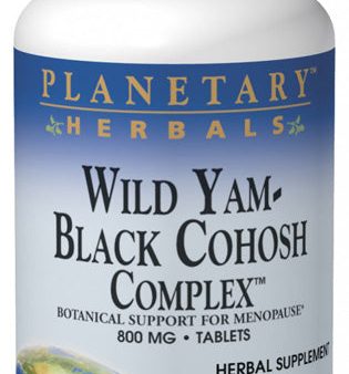 PLANETARY HERBALS - Wild Yam-Black Cohosh Complex 800 mg - 120 Tablets Hot on Sale