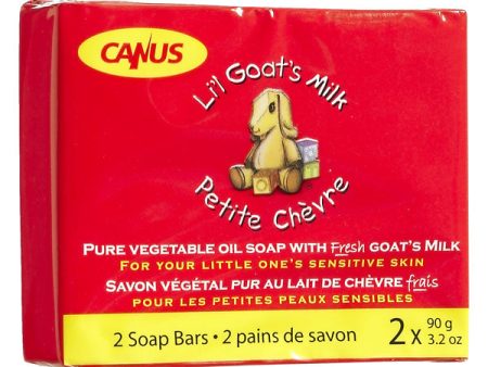 LI L GOAT S - Bar Soap Pure Vegetable Oil - 2 x 3.2 oz. Bars on Sale