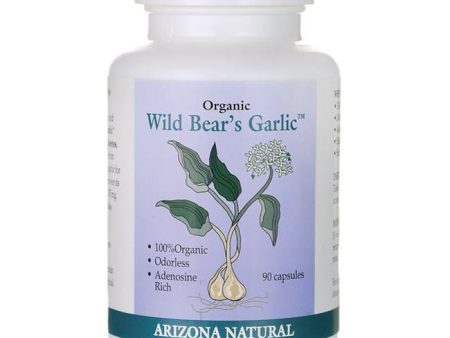 ARIZONA NATURAL - Organic Wild Bear Garlic - 90 Capsules For Discount