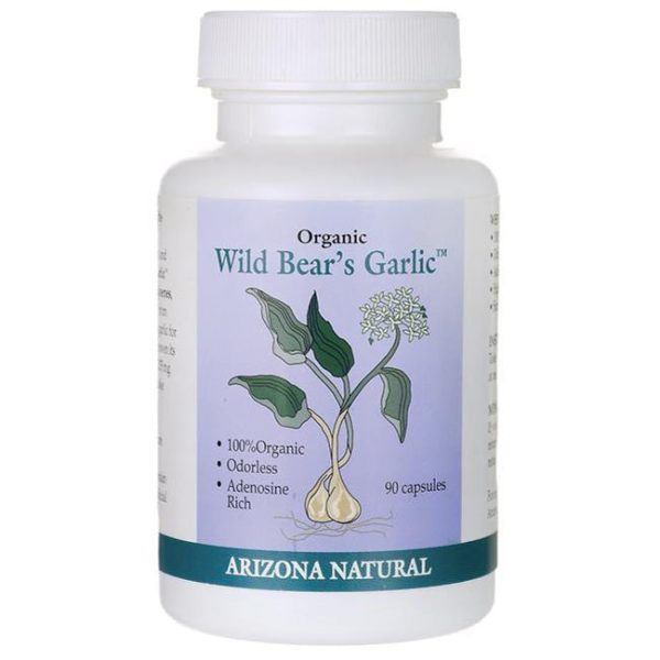 ARIZONA NATURAL - Organic Wild Bear Garlic - 90 Capsules For Discount