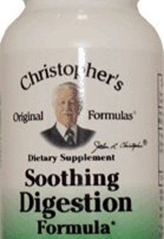 CHRISTOPHERS - Soothing Digestion 650 mg - 180 Vegetarian Capsules Online Sale