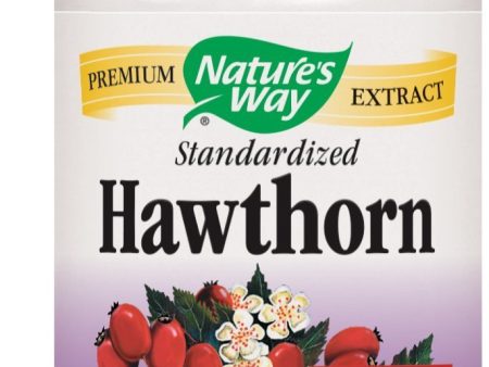 NATURES WAY - Hawthorn Standardized - 90 Vegetarian Capsules Hot on Sale