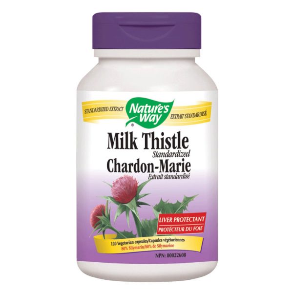 NATURES WAY - Milk Thistle Standardized - 120 Vegetarian Capsules Online