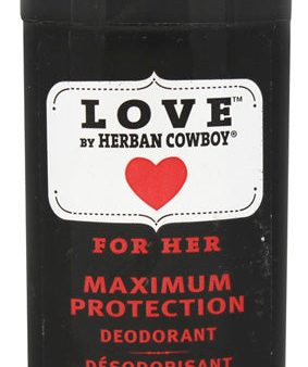 HERBAN COWBOY - Deodorant Maximum Protection For Her Love - 2.8 oz. (80 g) Online now