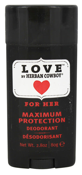 HERBAN COWBOY - Deodorant Maximum Protection For Her Love - 2.8 oz. (80 g) Online now