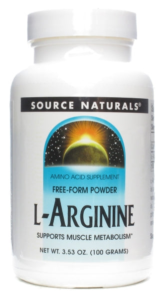 SOURCE NATURALS - L-Arginine  - 3.53 oz. (100 grams) Discount