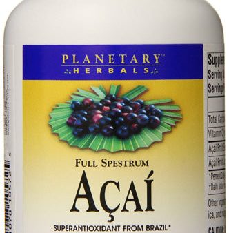 PLANETARY HERBALS - Acai Full Spectrum 500 mg - 120 Capsules Hot on Sale