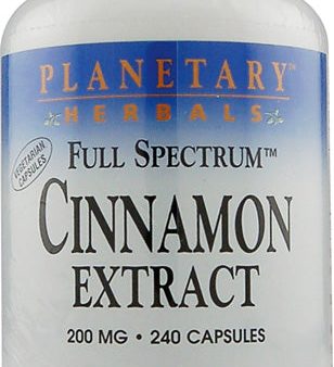 PLANETARY HERBALS - Cinnamon Extract Full Spectrum 200 mg - 240 Capsules Supply