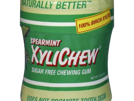 XYLICHEW - Xylitol Gum Spearmint Jar - 60 Pieces (2.75 oz. 78 g) Online Hot Sale