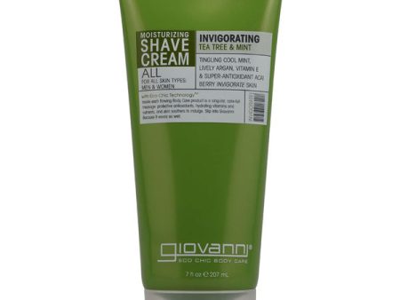 GIOVANNI - Shave Cream Tea Tree & Mint (Invigorating) - 7 fl. oz. (207 ml) Online Hot Sale