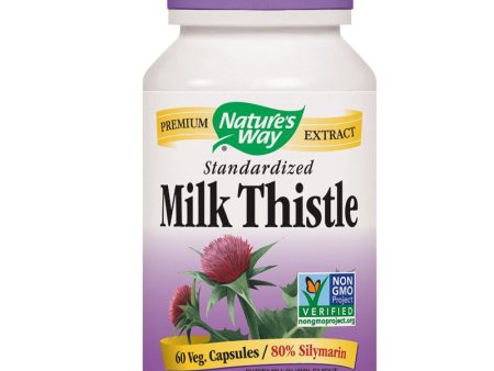 NATURES WAY - Milk Thistle Standardized - 60 Vegetarian Capsules Supply