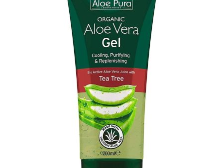 Aloe Pura Organic Aloe Vera Tea Tree Skin Gel 200ml For Discount