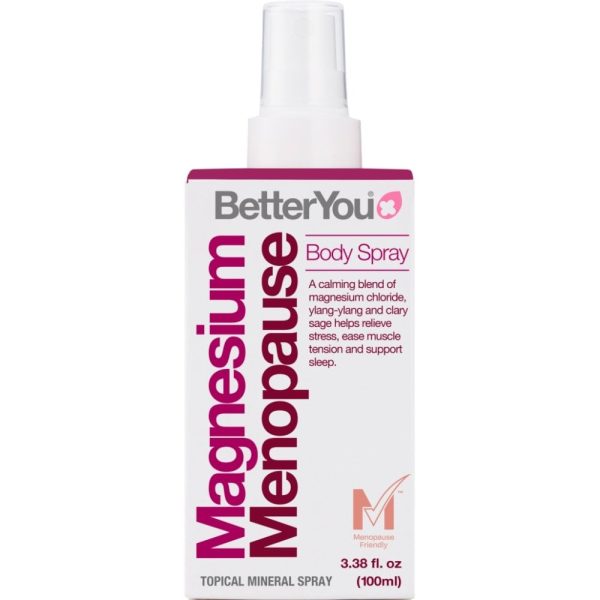 BetterYou Magnesium Menopause Topical Mineral Body Spray 100ml For Discount