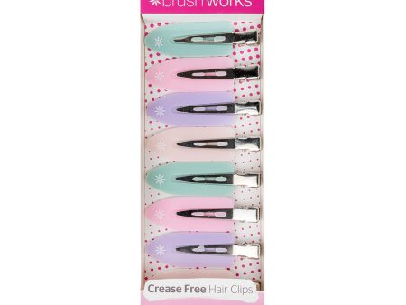 Brushworks No Crease Hair Clips Pack of 8 Hot on Sale