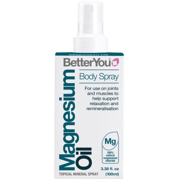 BetterYou Magnesium Oil Topical Mineral Oil Body Spray 100ml Hot on Sale