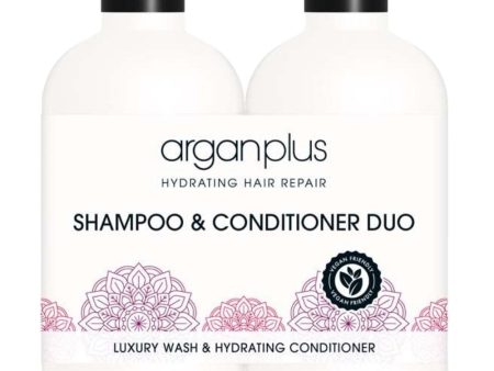 Argan Plus Hydrating Hair Repair Argan Oil Infused Shampoo & Conditioner Twin 2 x 250ml For Cheap