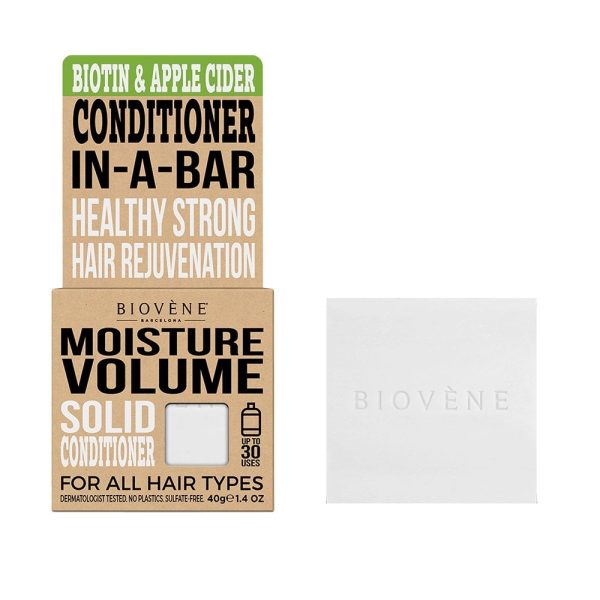 Biovene Moisture Volume Solid Conditioner Biotin & Apple Cider 40g For Cheap