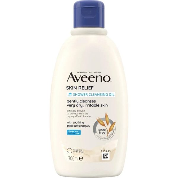 Aveeno Skin Relief Shower Body Cleansing Oil 300ml Cheap