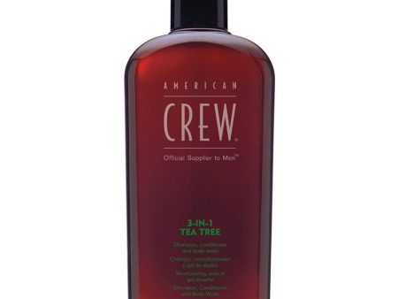 American Crew 3 In 1 Tea Tree Shampoo, Conditioner & Body Wash 450ml Online