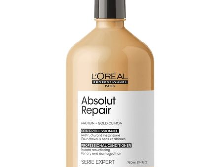 L Oreal Professionnel Serie Expert Absolut Repair Protein + Gold Quinoa Instant Resurfacing Conditioner 750ml Online