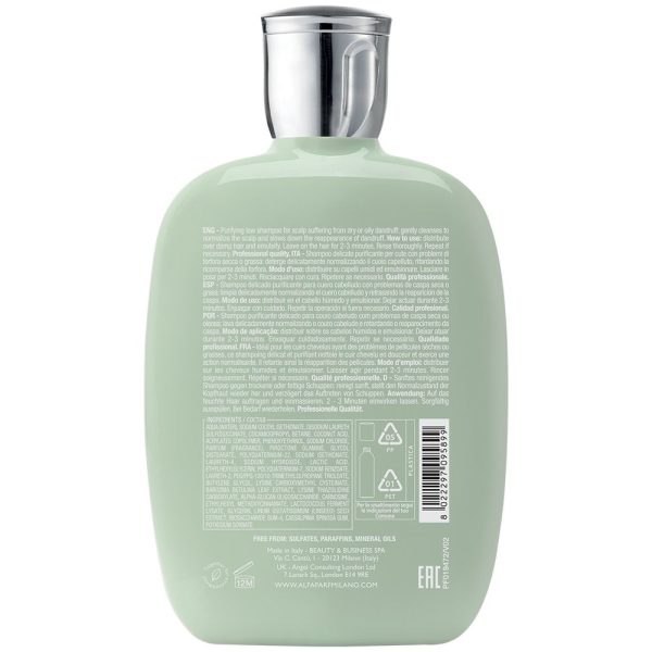 Alfaparf Milano Semi Di Lino Scalp Rebalance Purifying Low Shampoo 250ml For Cheap