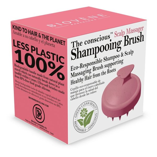 Biovene Essential Scalp Shampoo Brush Pink For Cheap