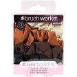 Brushworks Nude Satin Scrunchies Pack of 4 Fashion