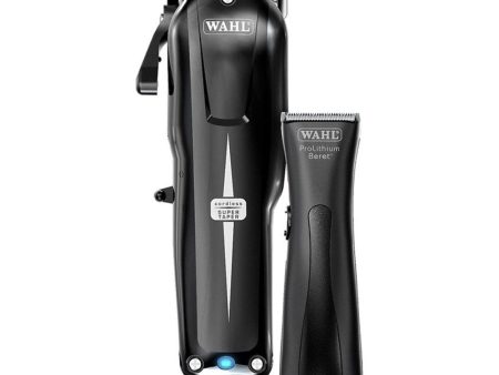 Wahl Professional Cordless Super Taper Hair Clipper & Beret Trimmer Pack Online